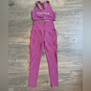 Peloton Women's Pink Leggings Set